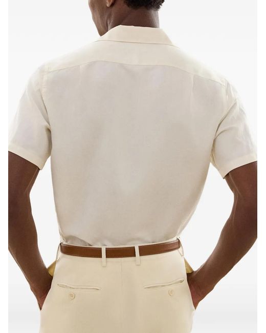 Ralph Lauren White Archer Ss Spt Logo Pocket Shirt for men