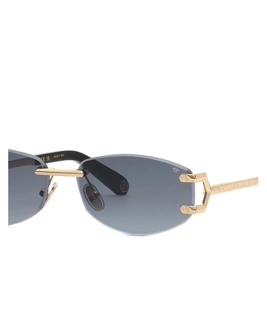 Philipp Plein Blue Rimless Sleek Sunglasses for men