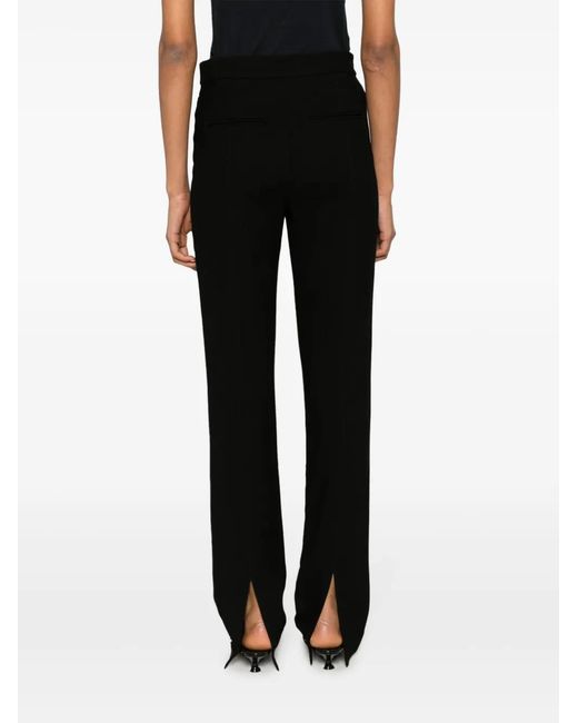 Totême Black Slim Suit Trousers