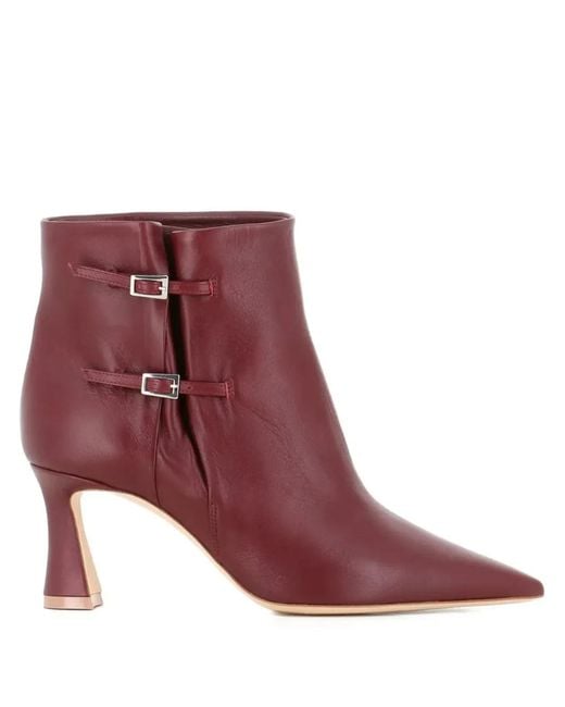Malone Souliers Red 70Mm Leather Boots