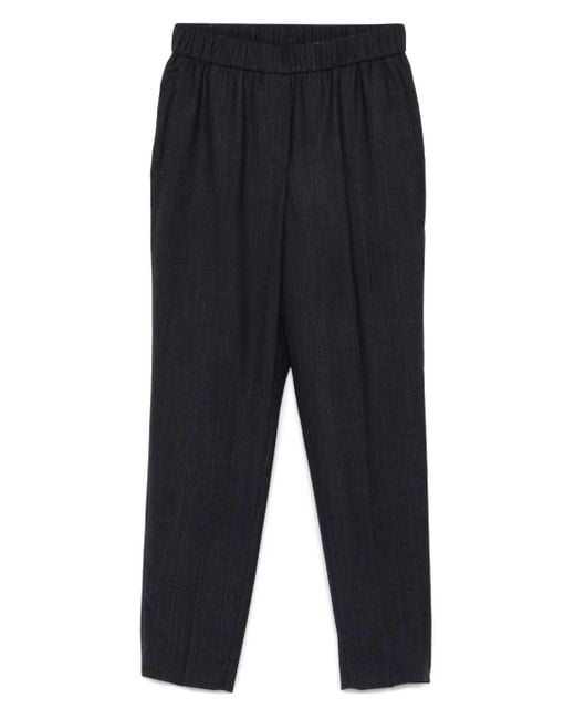 Peserico Blue Elasticated-Waist Trousers