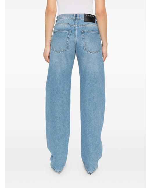 Jeans Dritti di Mugler in Blue