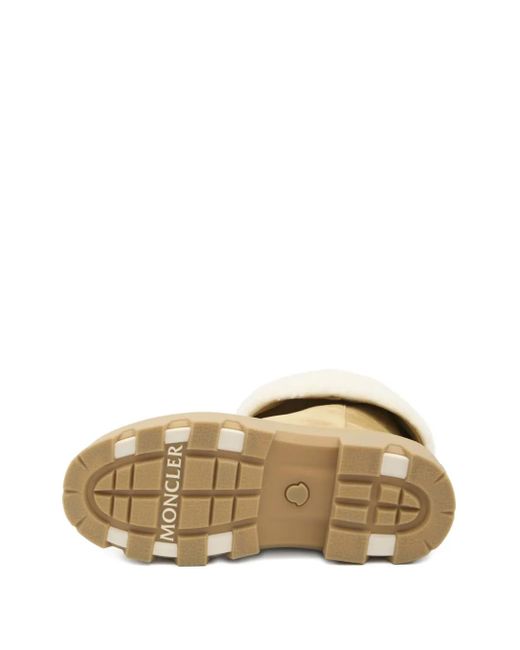 Moncler Natural Aurea Stiefel Mit Shearling-Patch