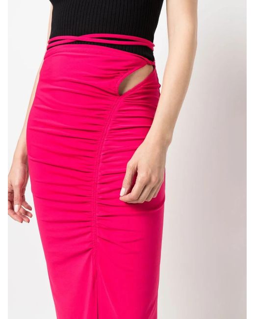 Self-Portrait Pink Skirts Fuchsia