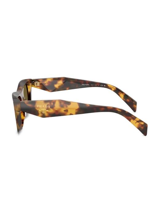Prada Brown Square-Frame Sunglasses