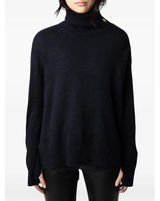 Jersey Alma Bijoux Zadig & Voltaire de color Blue