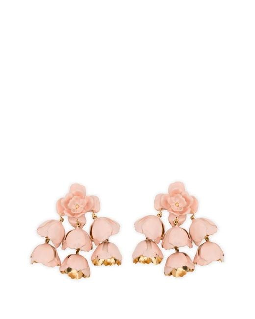 Chloé Pink Bouquet Flower-Shape Earrings