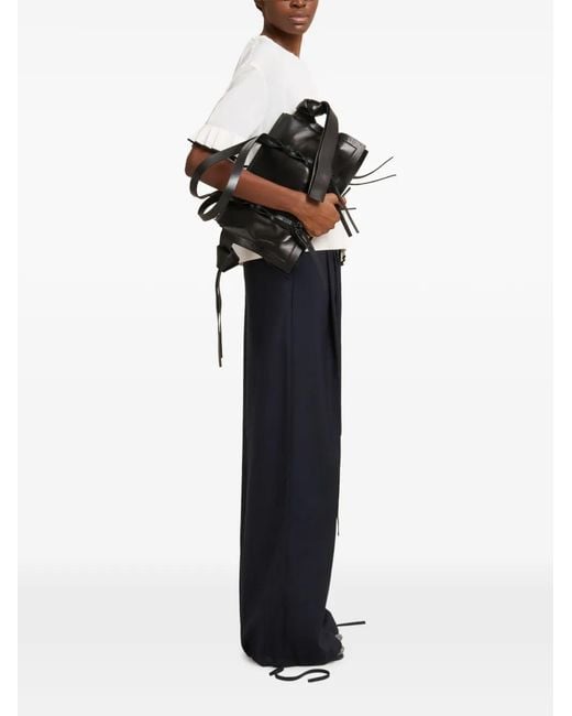 Marni White Marocaine Top With Pleated Detail