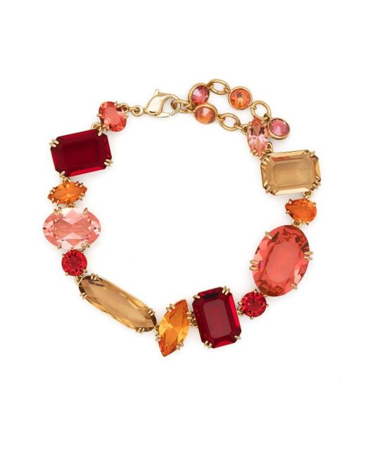 Swarovski Gema Crystal-embellished Bracelet in Red | Lyst