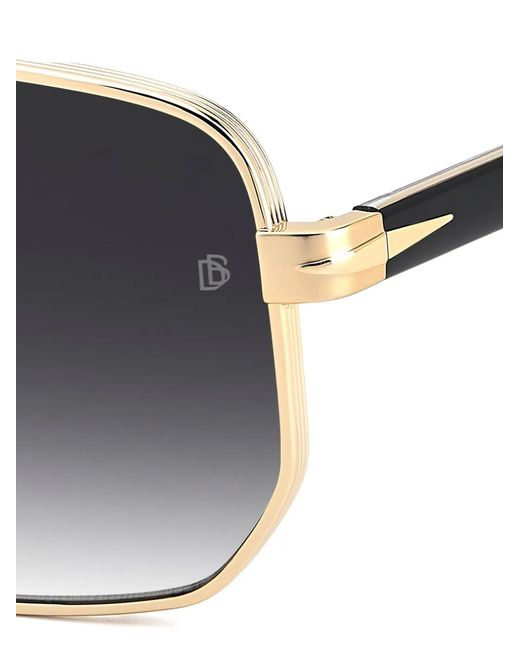 David Beckham Black Browline Sunglasses for men