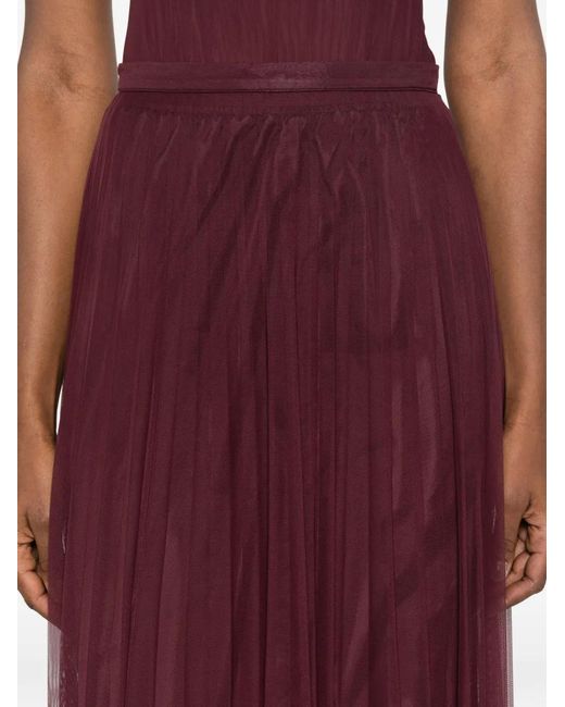 Forte_forte Purple Pleated Skirt