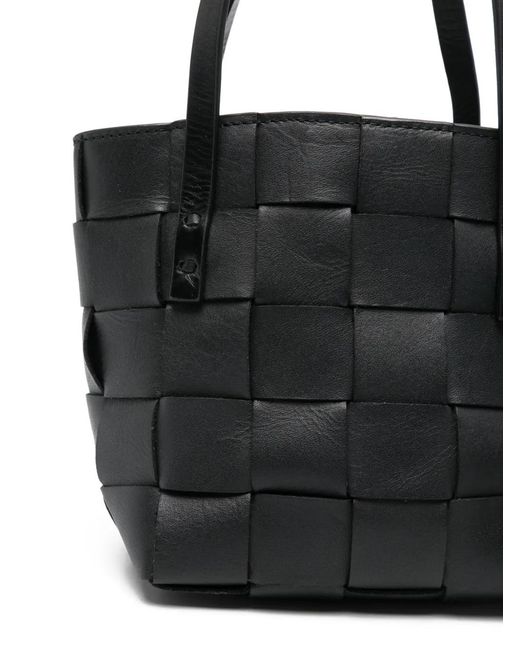 P.A.R.O.S.H. Black Sac Cabas En Cuir