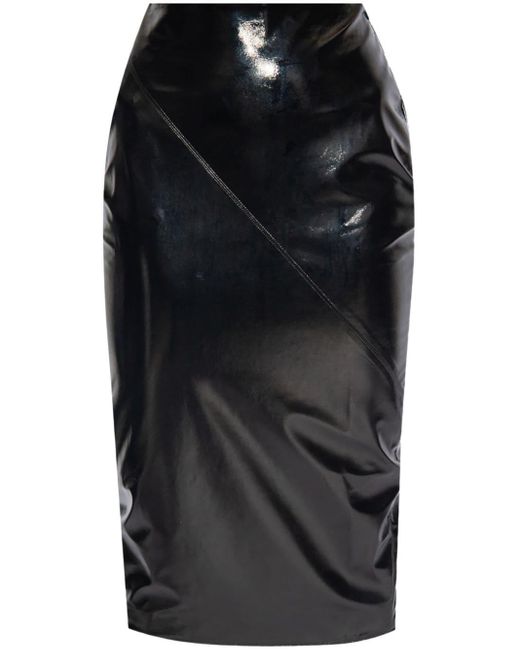 GAUGE81 Black Kuana Faux-leather Skirt