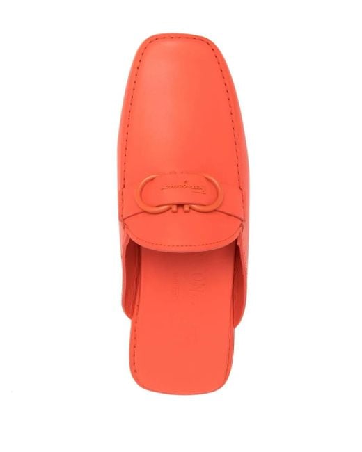 Ferragamo Slippers Met Gesp in het Red voor heren