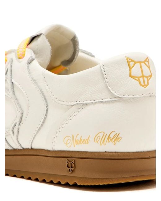 Naked Wolfe White Exposure Low-Top Sneakers