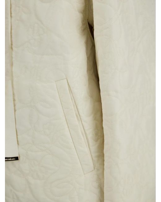 Herno White Quilted Crew-Neck Jacket