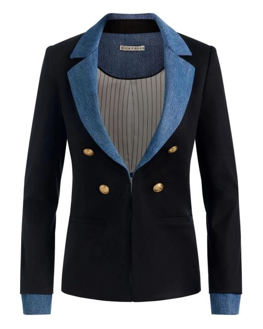 Blazer Mya À Boutonnière Croisée Alice + Olivia en coloris Blue