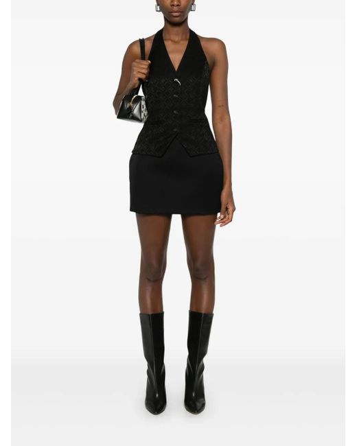 Wardrobe NYC Black Sculpted Mini Skirt