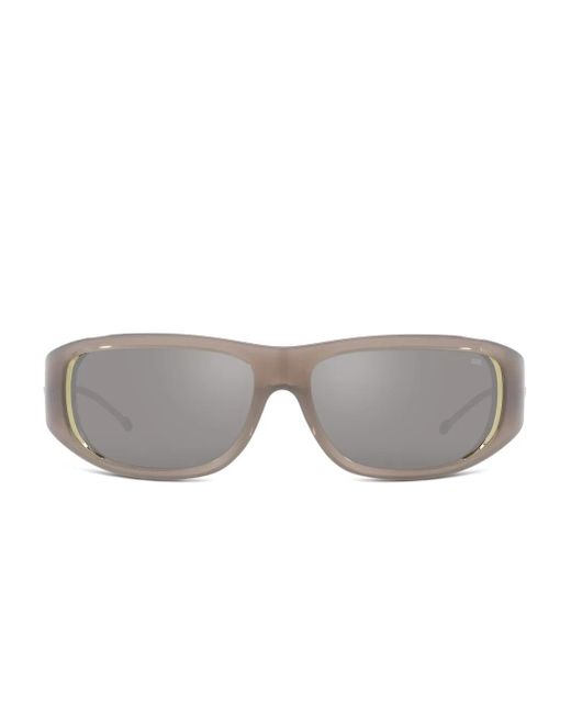 DIESEL Gray 0Dl3001 Logo-Plaque Sunglasses