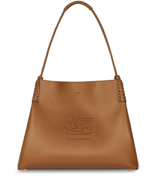 Etro Brown Medium Libra Tote Bag