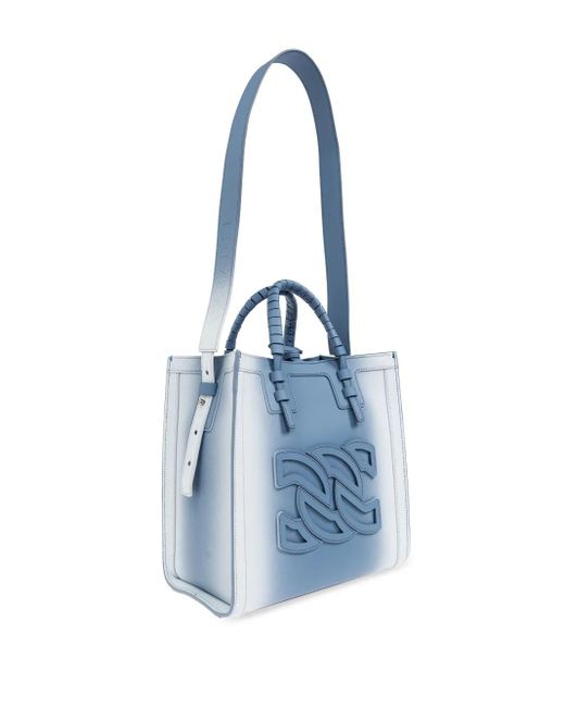 Casadei Blue Mini Beaurivage Shade Tote Bag