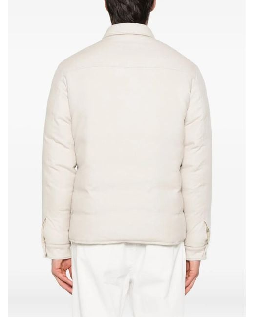 Eleventy White Flap-Pockets Jacket for men