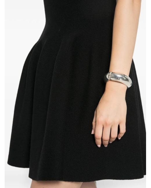 Lisa Yang Black V-Neck Mini Dress