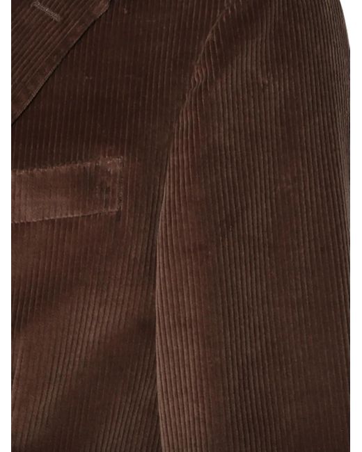 Lardini Brown Corduroy Two-Button Suit for men