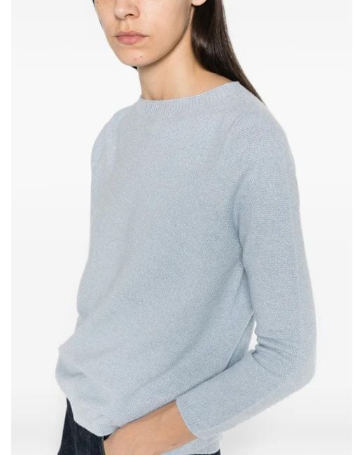Fabiana Filippi Blue Three-Quarter Sleeve Sweater