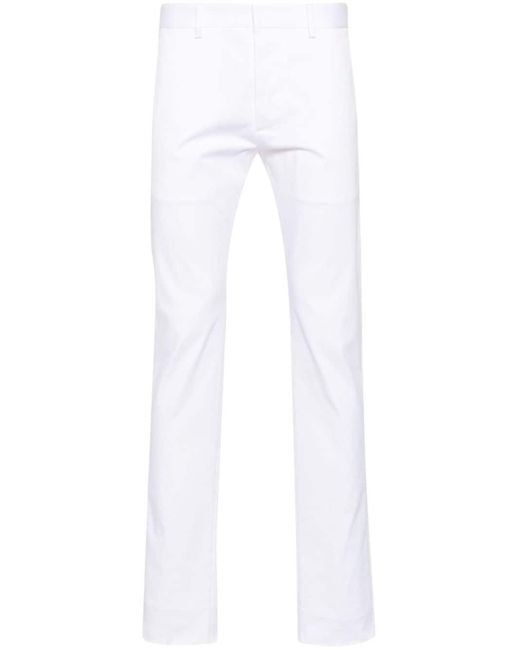 DSquared² White Cool Guy Straight-leg Chino Trousers for men