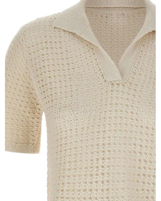Eleventy White V-Neck T-Shirt