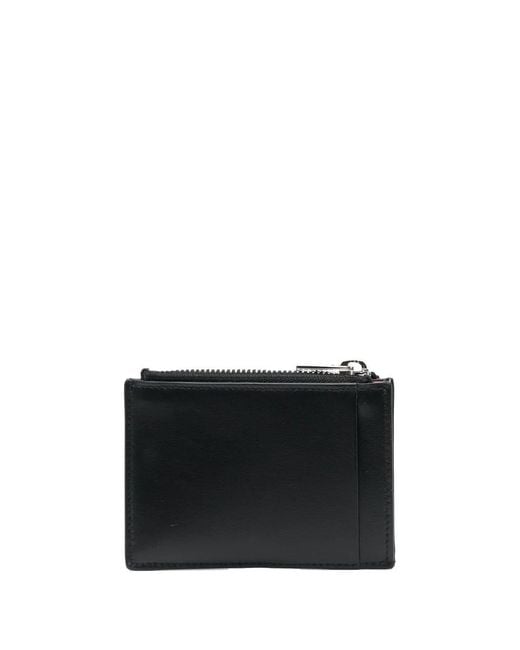 McQueen Black Mini Coin Zip Holder For for men