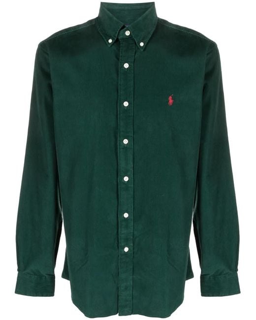 Polo Ralph Lauren Green Logo Shirt for men
