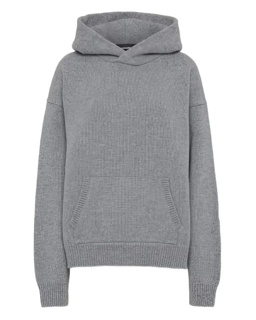 DSquared² Gray Wool Hoodie
