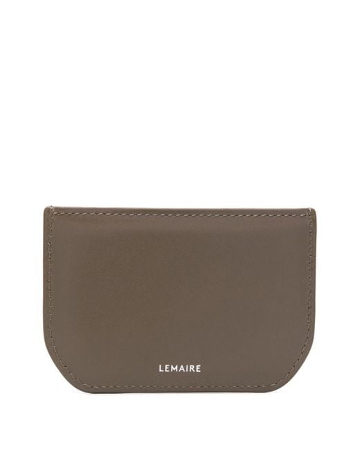 Lemaire Brown Calepin Leather Cardholder for men