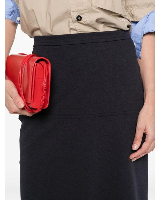 Jil Sander Blue Panelled Skirt