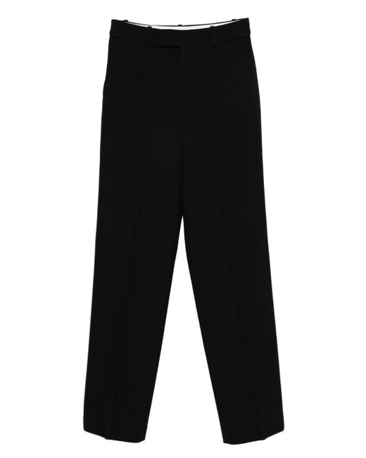 Rohe Black Pressed-Crease Trousers