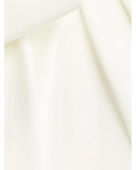 Tadashi Shoji White Bow-Detail Halterneck Maxi Dress