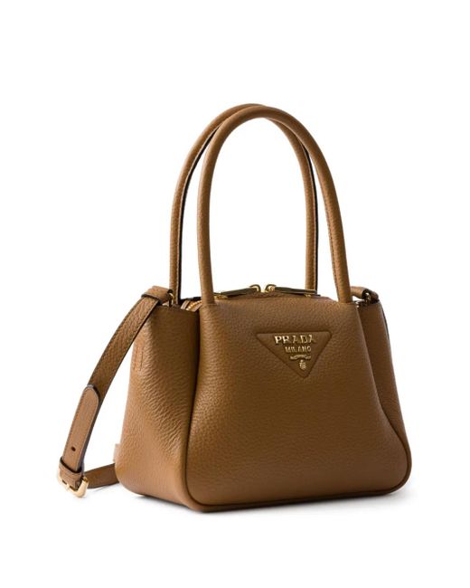 Prada Brown Mini Sac En Cuir