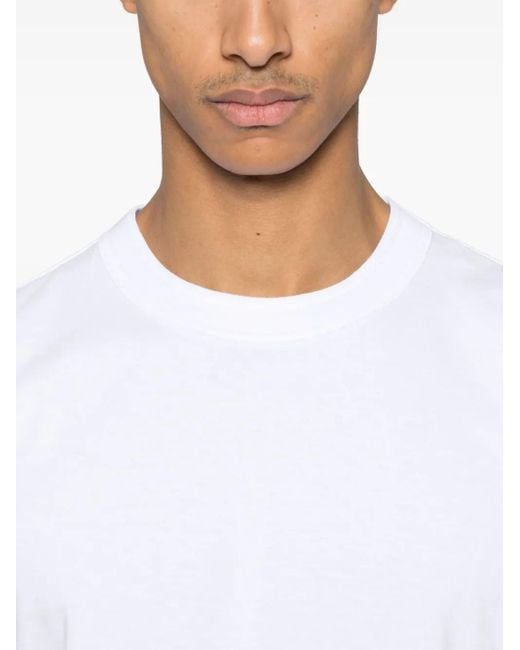 Sacai White Logo-Print T-Shirt for men