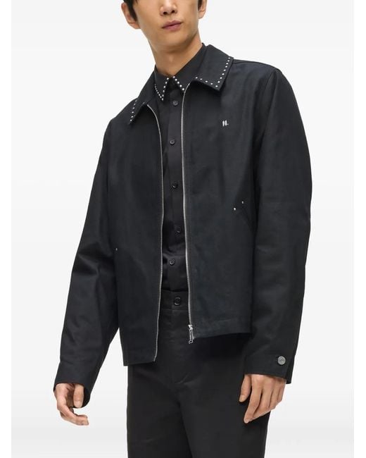 Karl Lagerfeld Black Karl Dna Studded Jacket for men