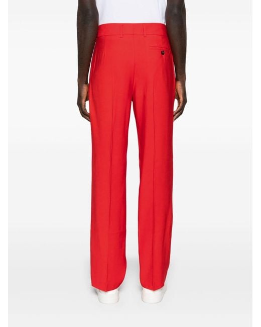 Patrizia Pepe Red Mid-rise Chino Trousers for men