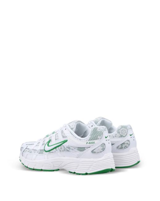 Nike White P-6000 Patterned Sneakers