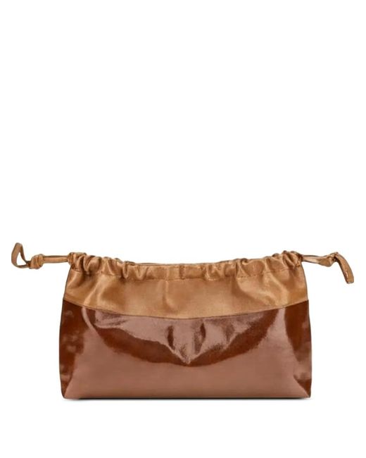 Pierre Hardy Brown Twin Clutch Shoulder Bag