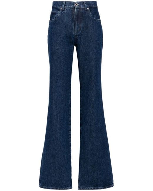 Off-White c/o Virgil Abloh Blue Mid-rise Flared Jeans
