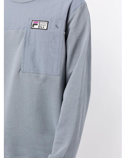 Sudadera Reciclada Fila de hombre de color Blue