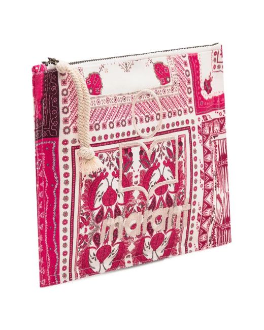 Isabel Marant Red Netia Clutch Bag
