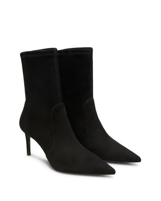 Stuart Weitzman Black 75Mm Stuart Power Boots