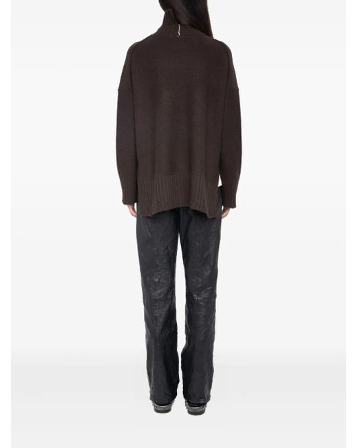 Zadig & Voltaire Black Bleeza Rollkragenpullover Mit Totenkopf