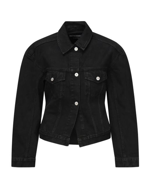 Jacquemus Black Button-Fastening Denim Jacket